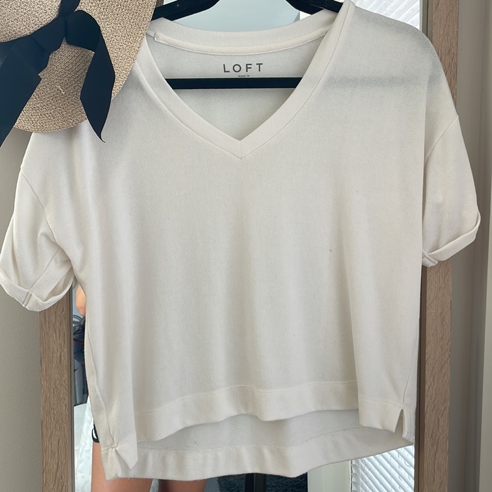 Loft Basic Tee Off-White Great Condition Small - image 1